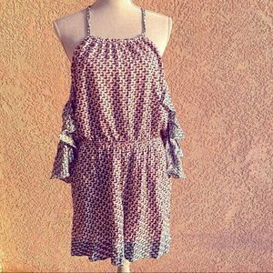 Anthropologie elevenses romper off the shoulder straps size large